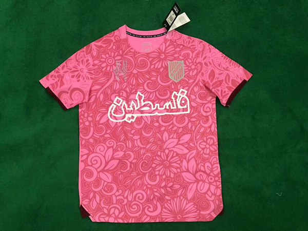 AAA Quality Palestine 23/24 Special Pink Soccer Jersey
